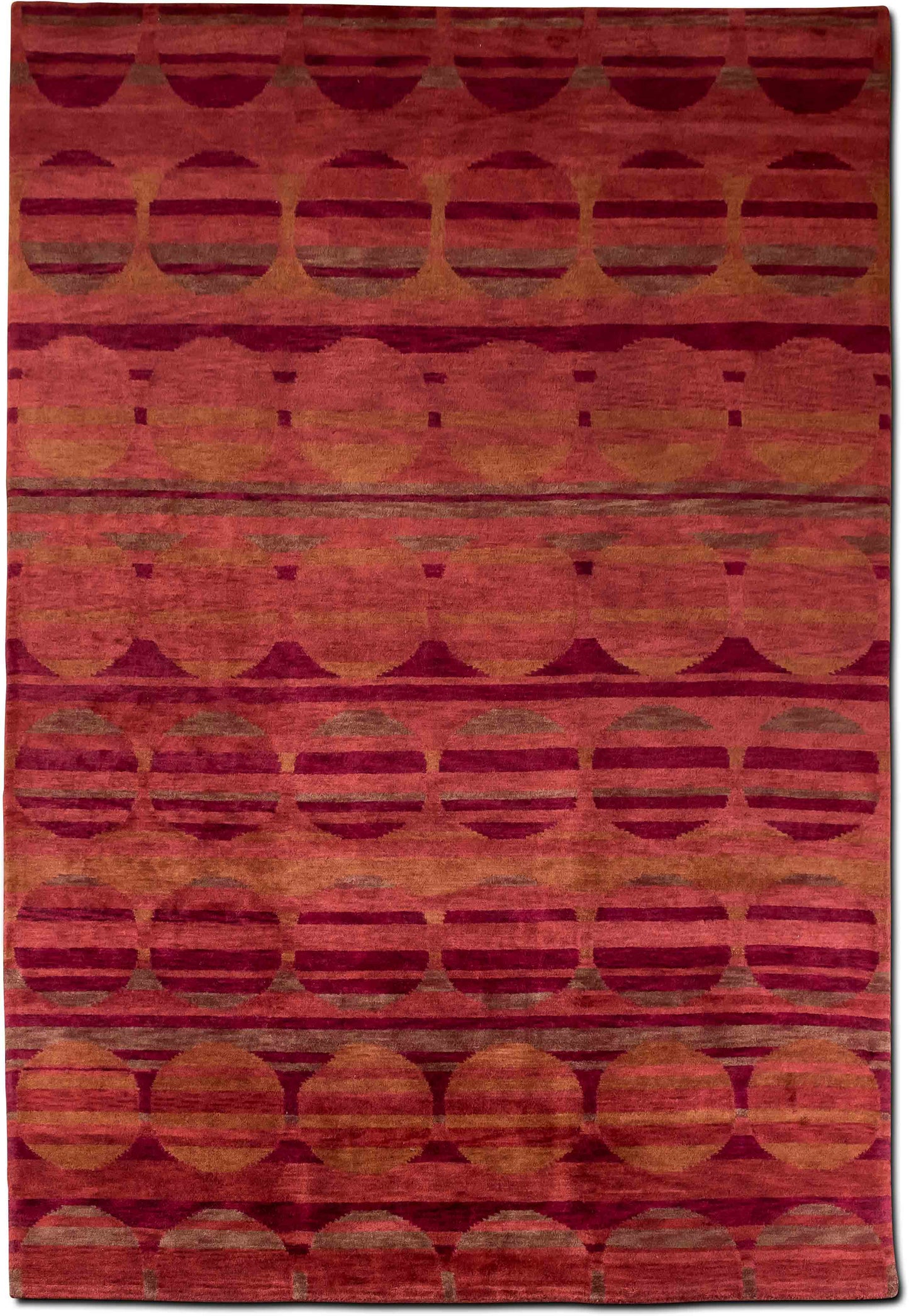 Feizy – Berlin 10 ft x 8 ft – 100% wool – reds, zinfandel