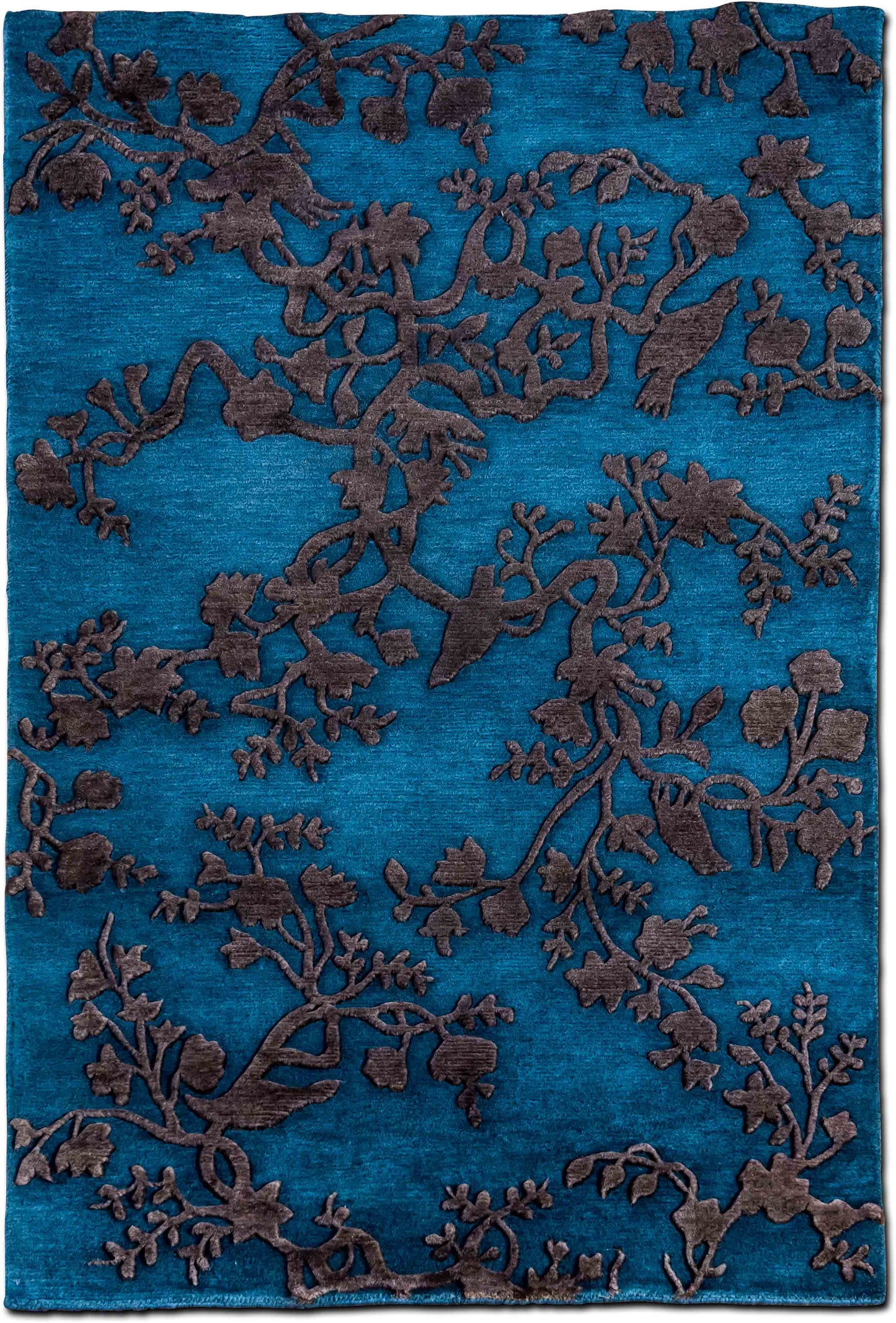 Feizy – Bohdi 5 6" ft x 3 6" ft – 100% wool – azure and gold