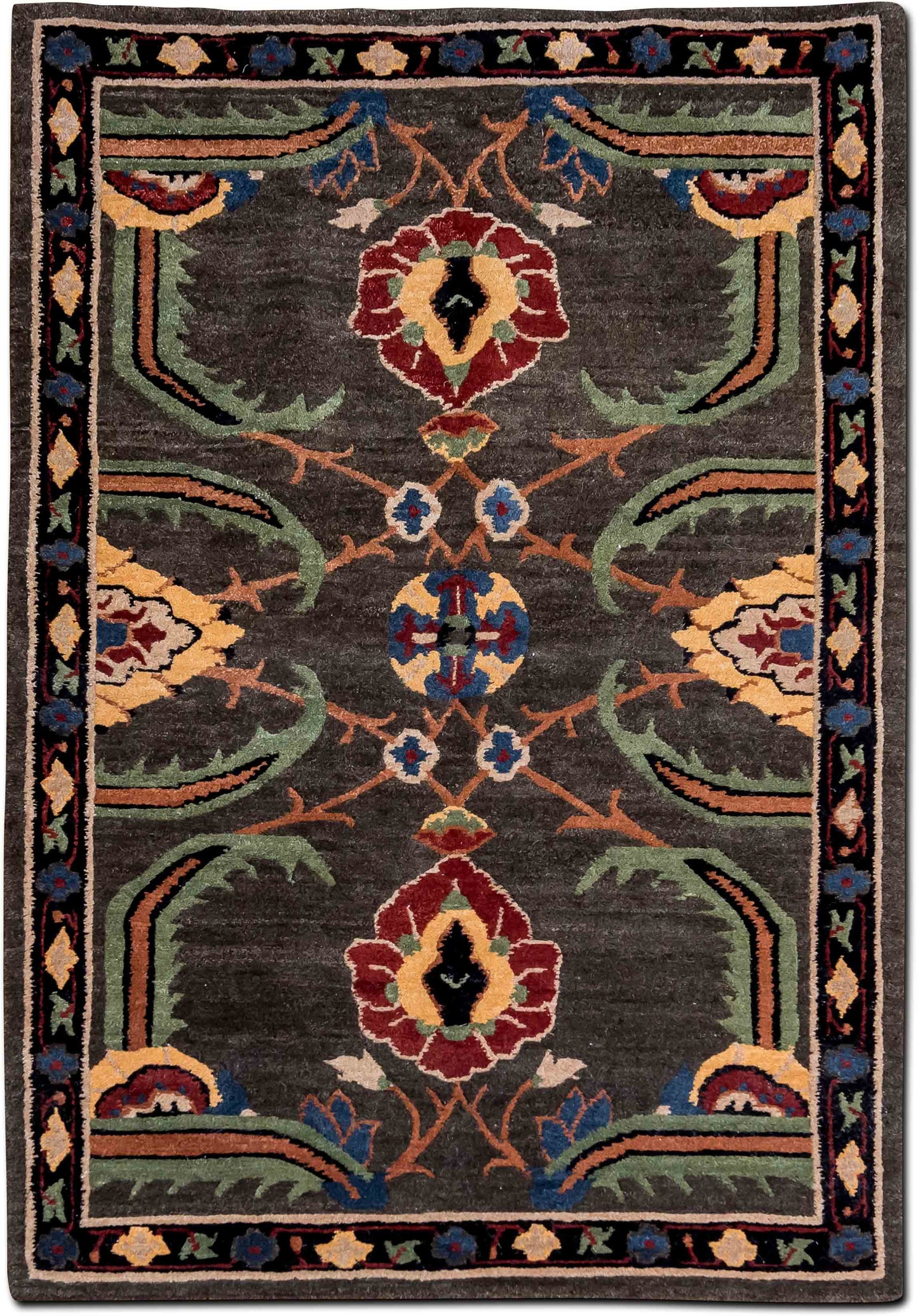 Tufenkian – Savanna Dusk 5 ft x 3 ft – 100% wool – green grey blue red