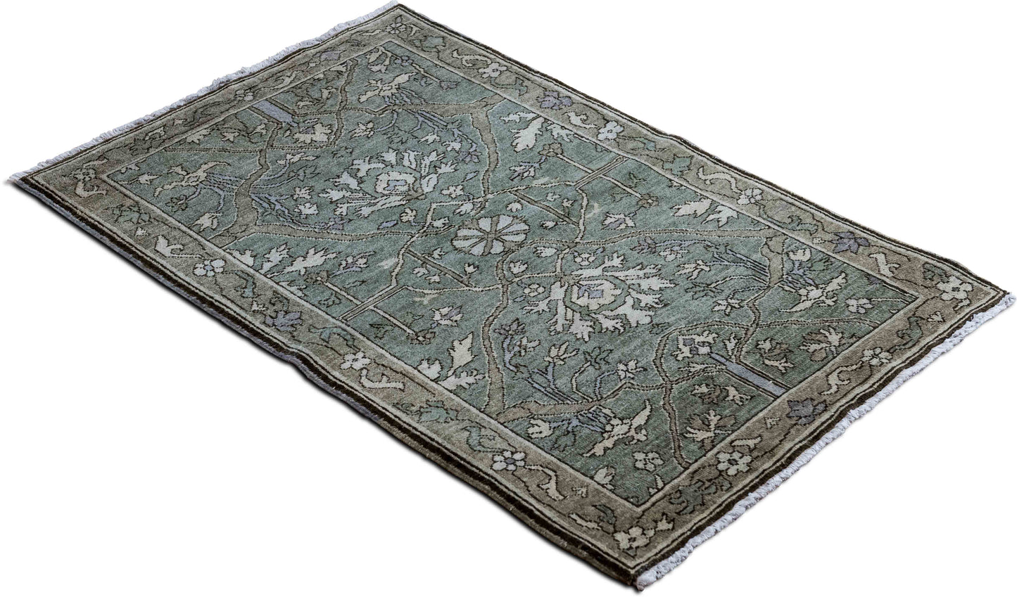 Tufenkian Jozan Glacier – 5 ft x 3 ft – 100% Wool – walnut
