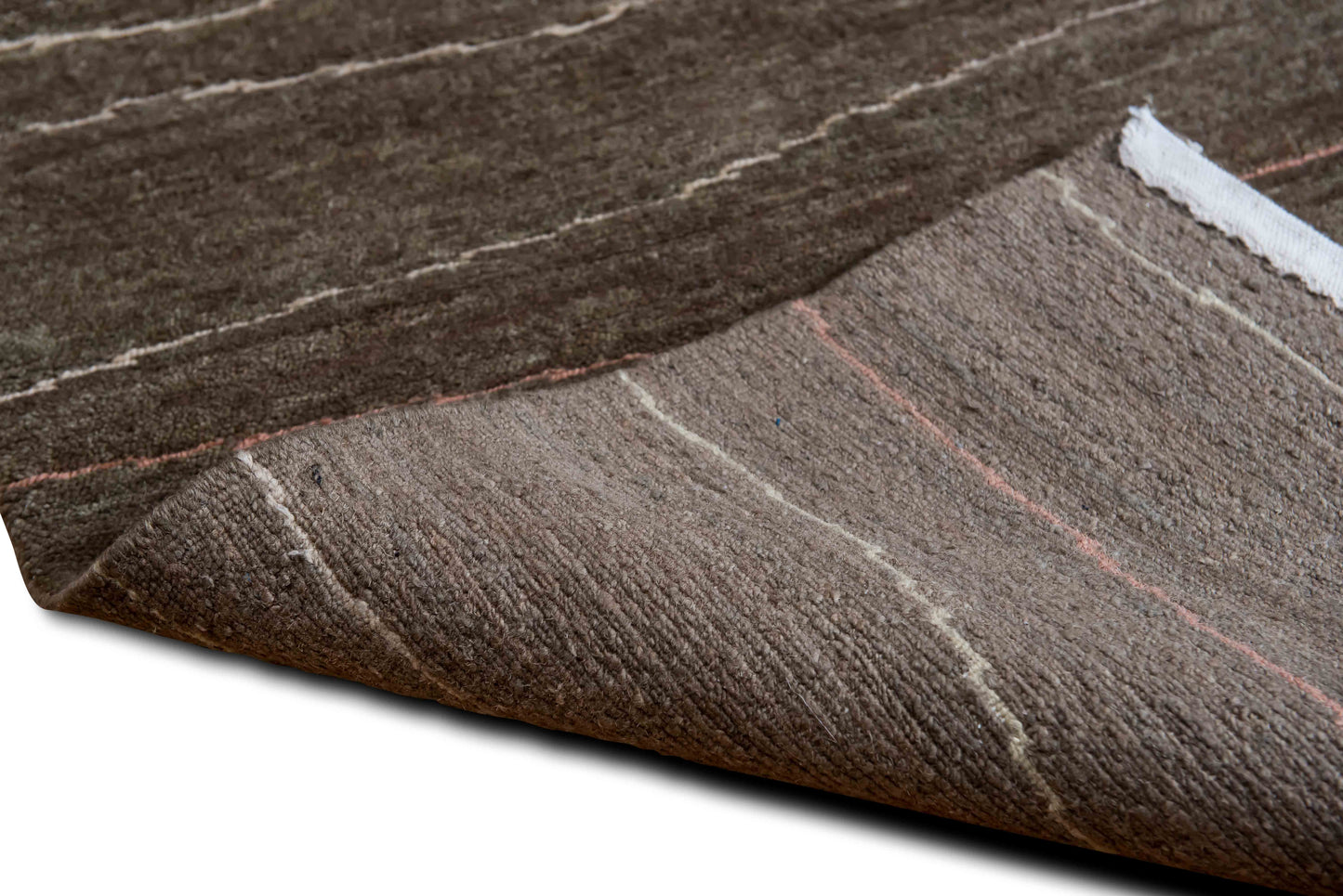 Sand dune 5' x 3'–100% Wool – browns with vein like stripes