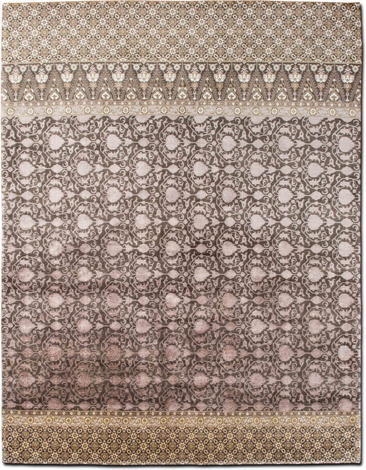 –  nan ft x 7'6" ft – wool or silk – beige, taupe,ivory,