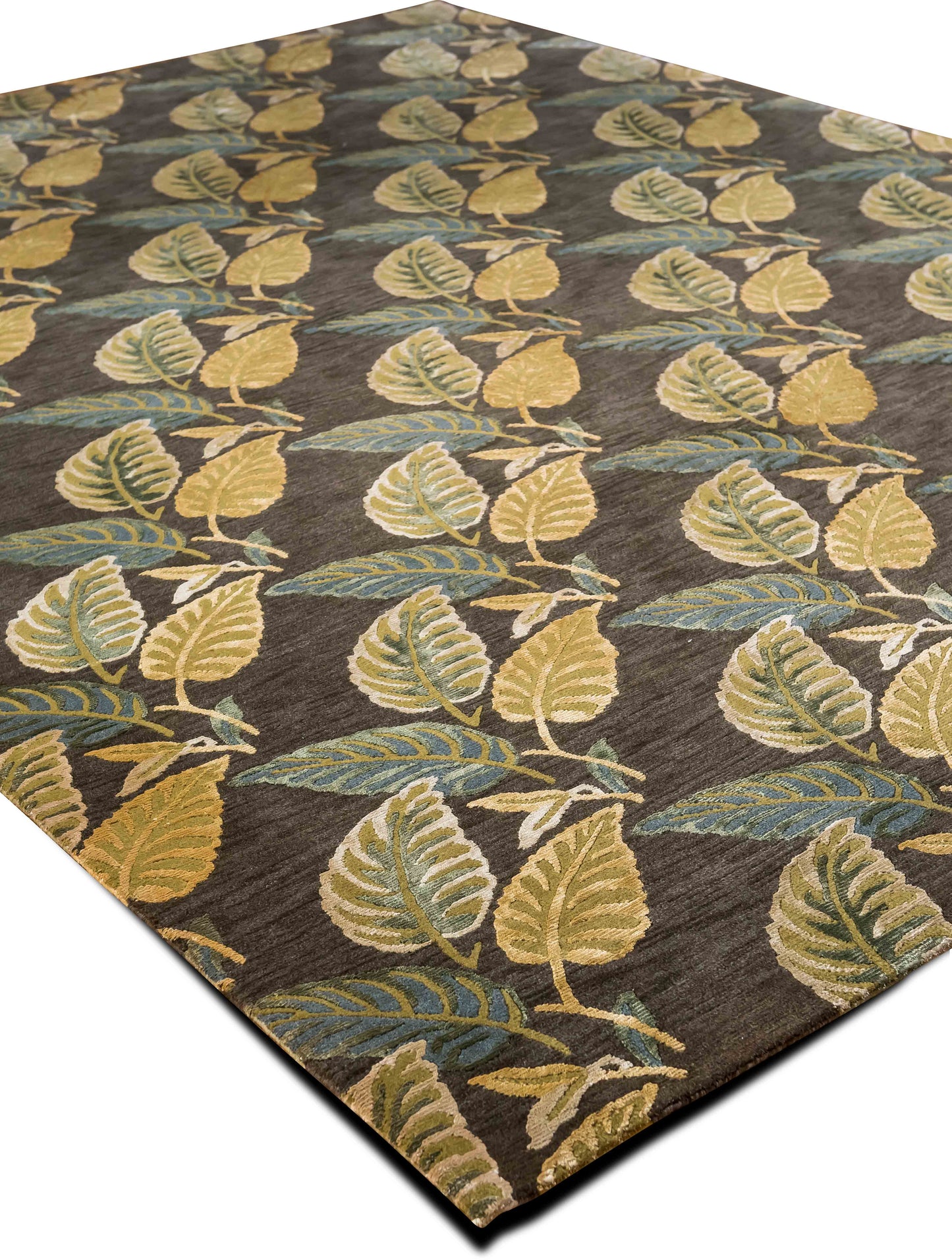 Feizy Wool 8ft x 10ft – wool – charcoal, gold, blue, beige