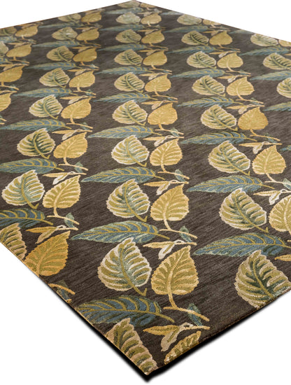 Feizy Wool 8ft x 10ft – wool – charcoal, gold, blue, beige