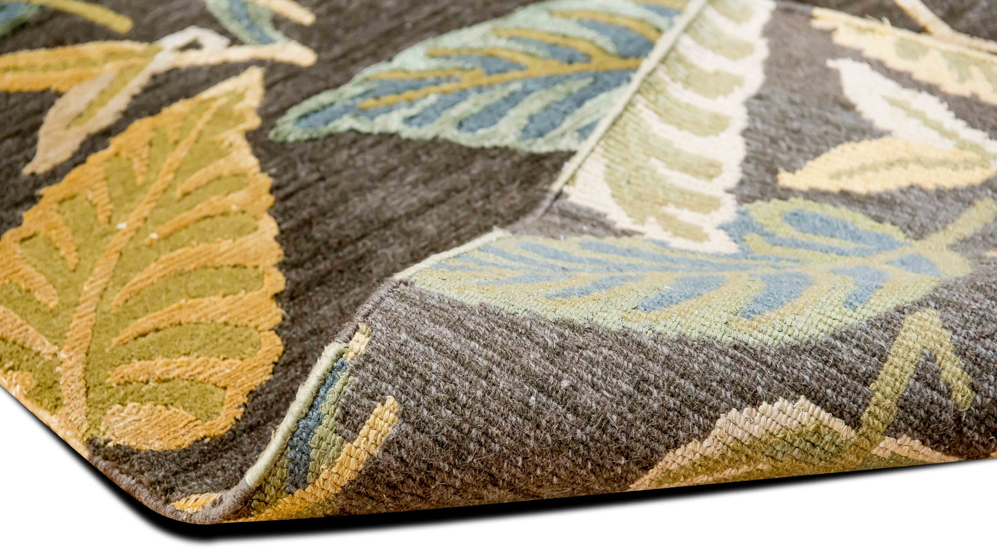 Feizy Wool 8ft x 10ft – wool – charcoal, gold, blue, beige