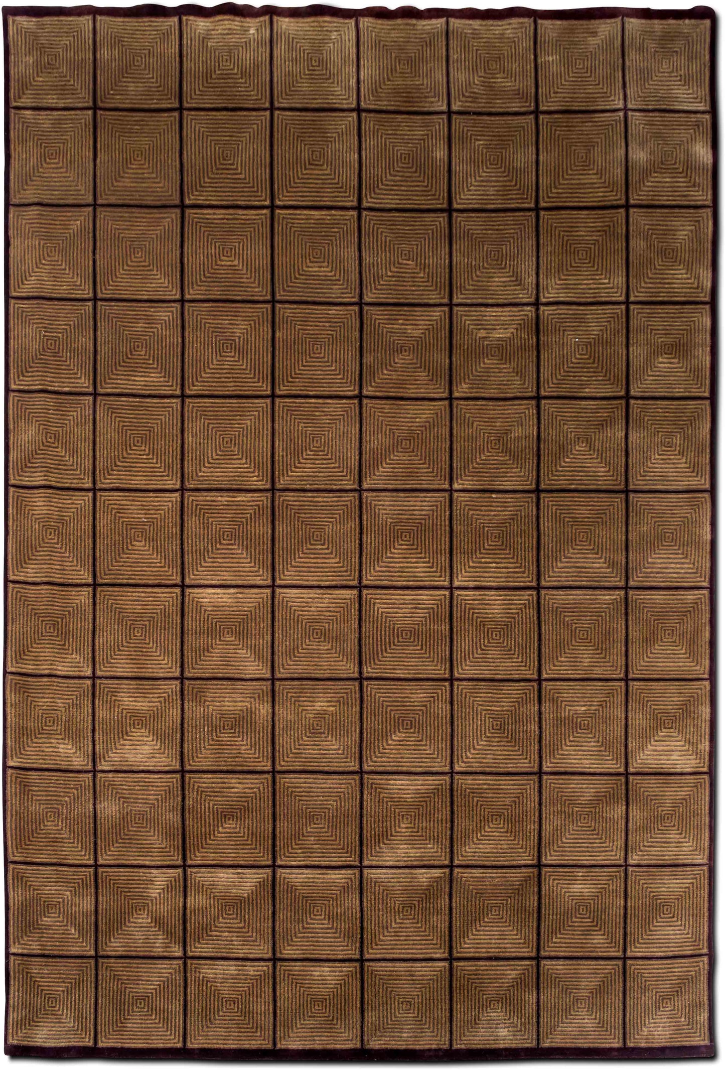 Feizy 11' 4" ft x 8' 6"  – 100% Wool – Plum and Gold