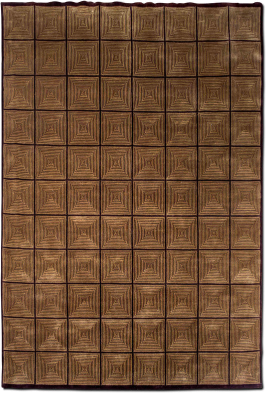 Feizy 11' 4" ft x 8' 6"  – 100% Wool – Plum and Gold