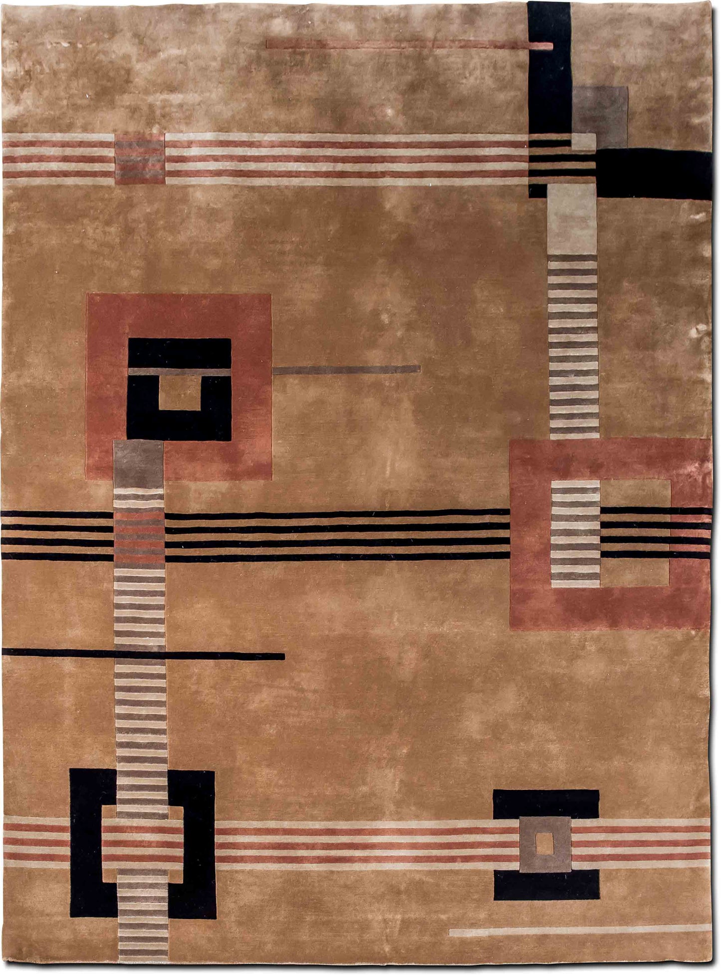 Carmel arch –  11 ft x 8'4" ft – 100% wool  – camel, blush, brown, beige