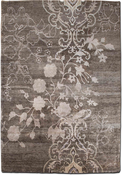 Tufenkian – Floral simple (11 ft x 9 ft) – 100% wool – taupe, ivory