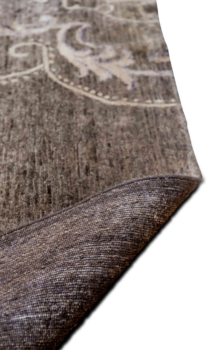 Tufenkian – Floral simple (11 ft x 9 ft) – 100% wool – taupe, ivory