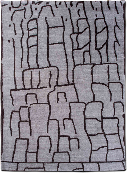 Feizy – Barbary (9' 9" ft x 7' 9" ft) – 100% wool – charcoal natural