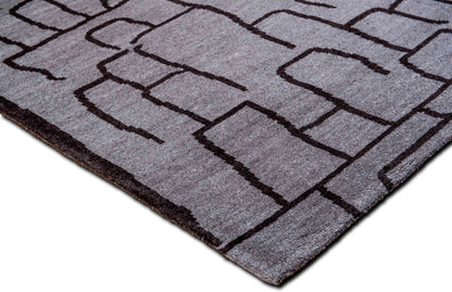 Feizy – Barbary (9' 9" ft x 7' 9" ft) – 100% wool – charcoal natural