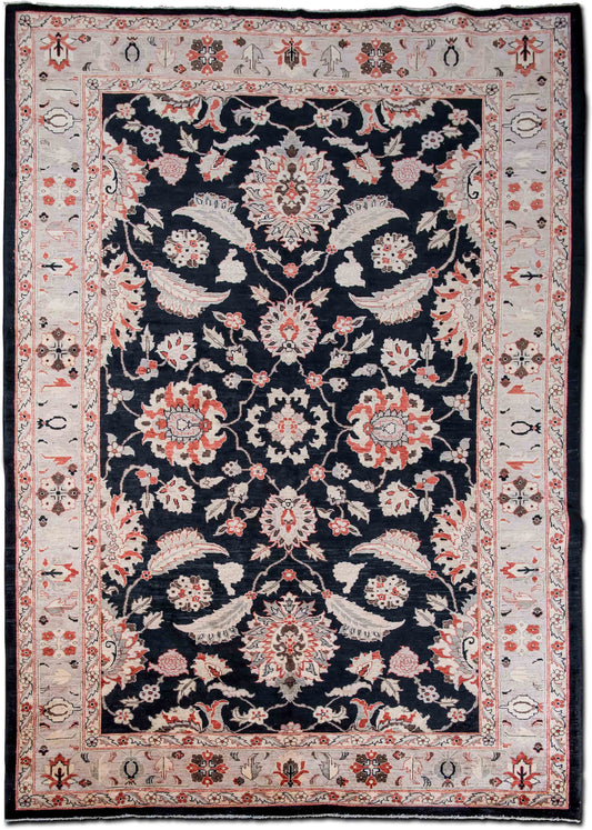 Afghanistan –  10 ft x 7 ft – 100% wool – black beige red