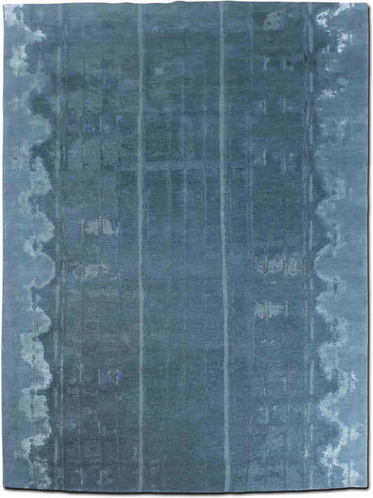 weavers Art – Vibrato 10 ft x 8 ft – wool and silk – blues