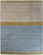 Tufenkian – Coconino Limestone (10' 1" ft x 8' 2" ft) – wool and hemp – neutral beige tones, lake blue and accents of white