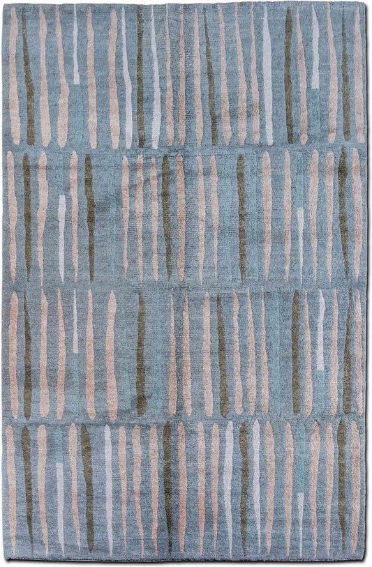 Tufenkian –  8' 4" ft x 5' 6" ft – 100% wool – grey beige green