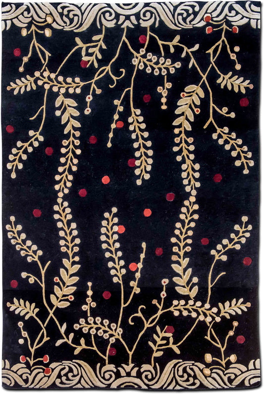 Mugal –  8 ft x 5 ft – 100% wool – black