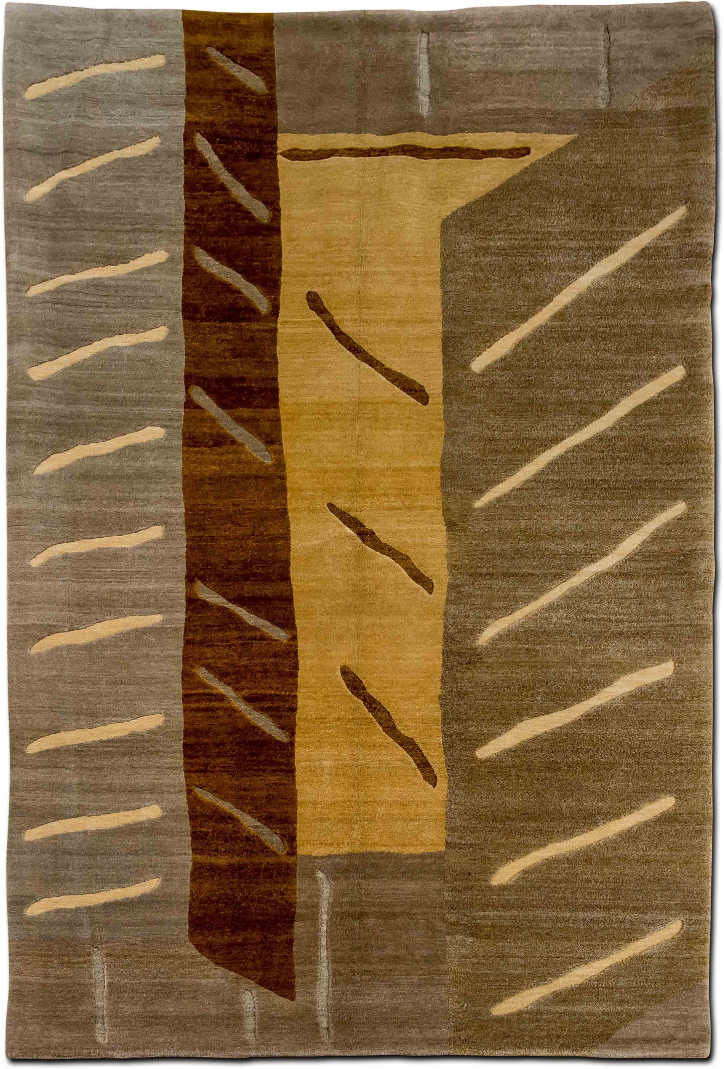 Tufenkian – Sage Custom 8' 7" ft x 5' 7" ft – 100% wool – sage green, taupe, brown, gold and beige