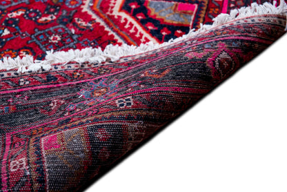 Hand made runner 13' 6"  x 3' 8"  – 100% Wool – red blue cream