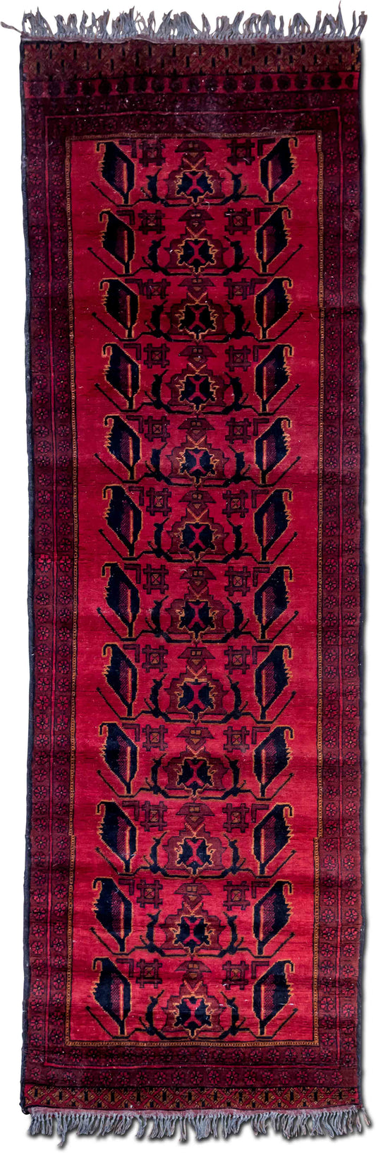 –  9 ft x 33 ft 100% wool – red blue