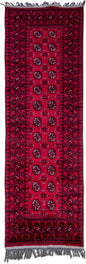 Wool Runner 9' 2" ft x 2'9" ft – 100% Wool– red black