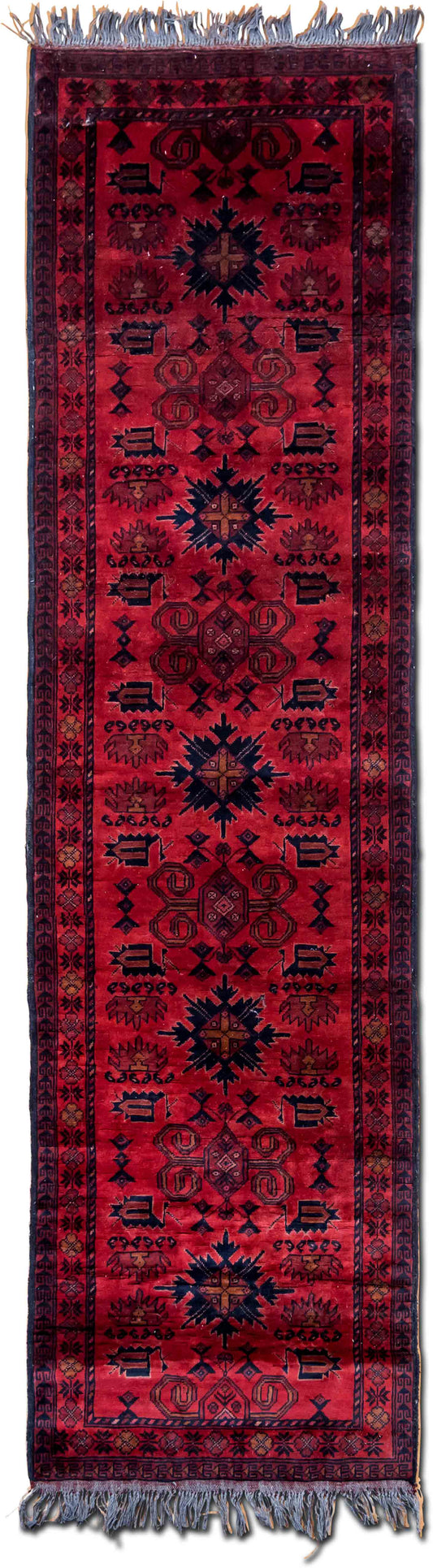 –  (nan ft x nan ft) – wool or silk – red blue black