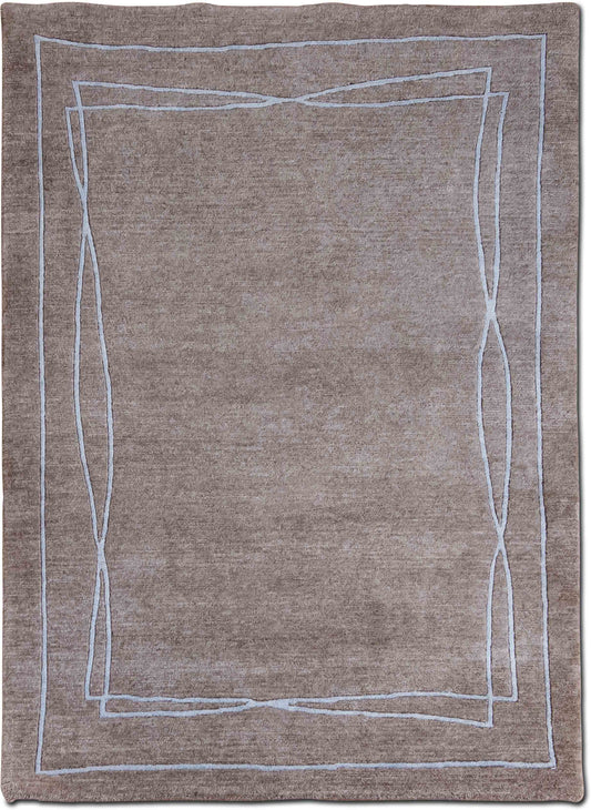 Weavers Art – Marseille (6 ft x 4 ft) – 100% wool – taupe blue light