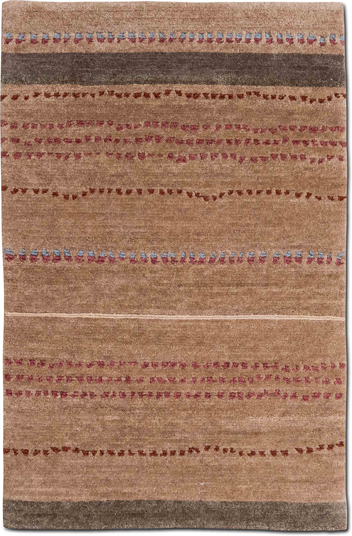 – Tigereye 5 ft x 3 ft – 100% wool – brown, beige and copper