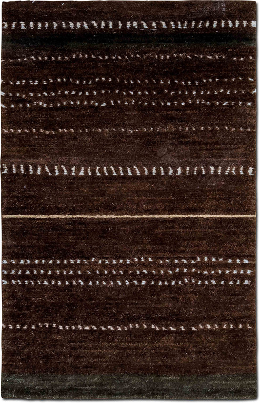 Tufenkian – Deep Sea 5 ft x 3 ft – 100% wool – dark blue field with red, yellow, light blue and brown accents