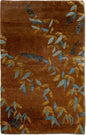 Tufenkian – Sienna 5 ft x 3 ft – 100% wool – brown, silk accents in gold and blue