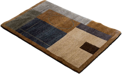 Tufenkian tumbledown butterscotch –  5 ft x 3 ft – 100% wool – brown beige grey blue green