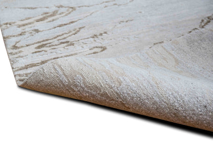 Tufenkian  here & there glacier #1 –  5 ft x 3 ft – 100% wool – cream brown