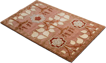 Tufenkian –  5 ft x 3 ft – 100% wool – rust cream